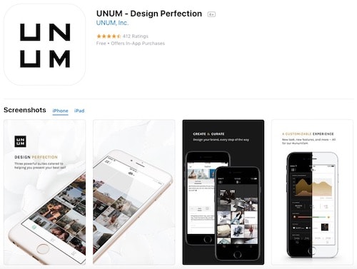 Приложение UNUM - Design Perfection